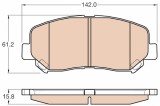 TRW GDB3562 set placute frana,frana disc