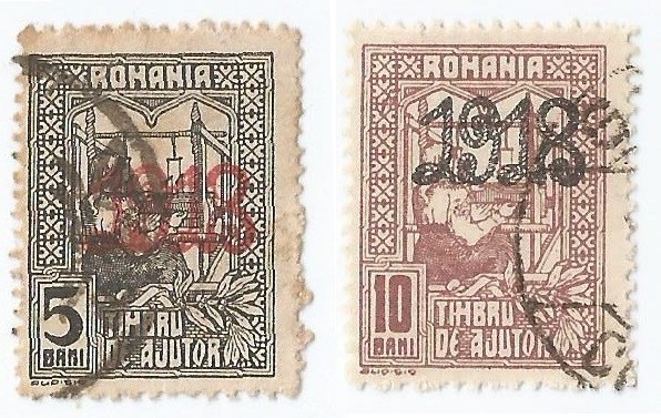 Romania, LP VI.7/1918, Timbru de ajutor - Tesatoarea, supr. 1918, oblit.