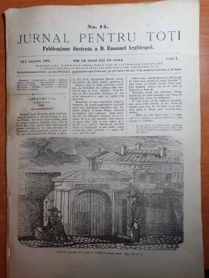 jurnalul pentru toti 24/5 augustu 1868 - anul 1,partitura pian,ce este casatoria foto