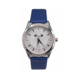 Cumpara ieftin Ceas Dama Matteo Ferari Clasic Quartz Piele Albastru Otel Inoxidabil 35mm Argintiu Cadran Alb