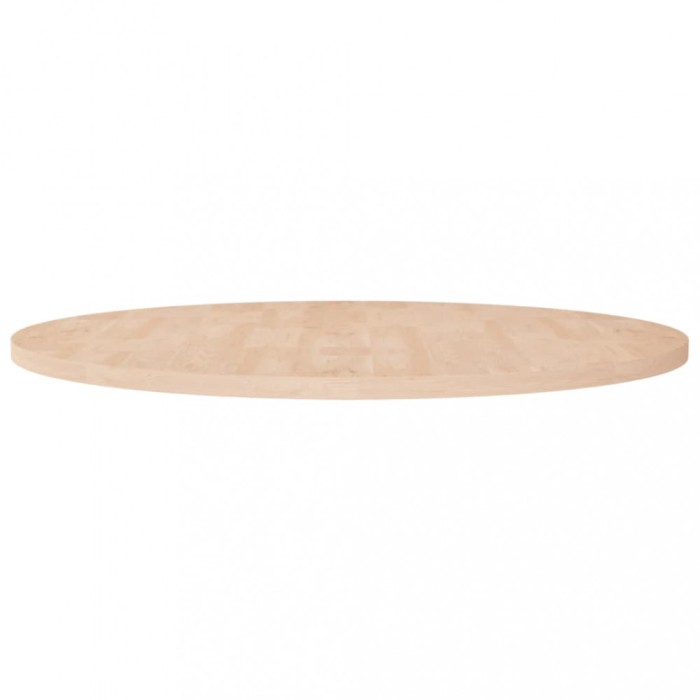 Blat de masă rotund, &Oslash;90x2,5 cm, lemn masiv stejar netratat