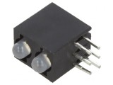 LED 3mm Roșu/Verde 2 Diode 20mA 40&deg; 2-2.6V