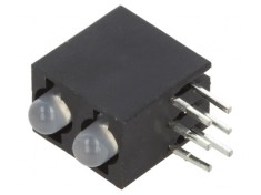 LED 3mm Roșu/Verde 2 Diode 20mA 40&deg; 2-2.6V