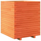 Cumpara ieftin Jardiniera de gradina, maro ceruit, 60x60x72 cm, lemn masiv pin