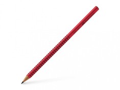 Creion grafit B Faber-Castell Grip 2001 rosu, triunghiular