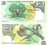 Bancnota Papua Noua Guinee 2 Kina 1981, P-5a, UNC, Oceania