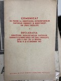 1957 Comunicat cu privire la consfatuirea reprezentantilor partidelor muncitoresti din tarile socialiste Moscova