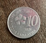 C50 - Moneda foarte veche - Malaezia - 10 sen - 2015