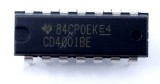 4000 CMOS,4001,DIP14,18V CD4001BE TEXAS-INSTRUMENTS