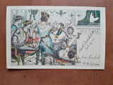Carte postala, desen 1902