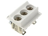 Separator cu fuzibil D02 pentru șină DIN, 63A, 3 poli