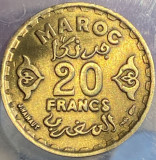 20 FRANCS 1952 MAROC(MOHAMMED V)/ MONEDA DIN POZE..