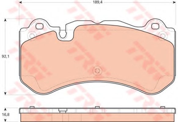 Set placute frana,frana disc MERCEDES CLS (C219) (2004 - 2011) TRW GDB1710