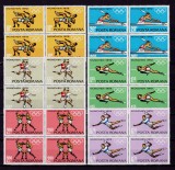 ✅RO 1972 LP 787 ,&quot; Preolimpiada Munchen &#039;72&quot;, serie in bloc de 4 ,MNH