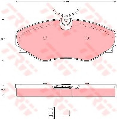 Set placute frana,frana disc RENAULT AVANTIME (DE0_) (2001 - 2003) TRW GDB1574 foto