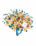 Buchet personalizabil din flori naturale uscate (Somon Albastru), Eventissimi&reg;