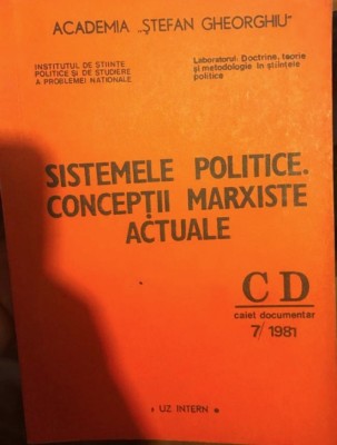 Sistemele politice. Conceptii marxiste actuale foto