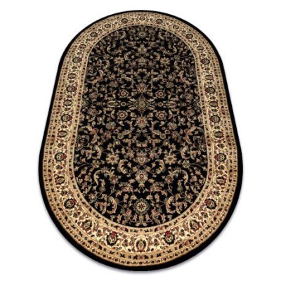Covor Royal Adr oval model 1745 negru , 200x290 cm foto