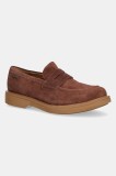 Camper mocasini din piele &icirc;ntoarsă Norman culoarea maro, K101001-006