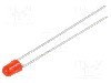 Dioda LED, 3mm, ro&amp;#351;ie, 0,75...50mcd, 2mA, 1,7...2,2V, LITEON - LTL-4221NLC