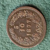 Austria 5/10 kreuzer 1877 , detalii