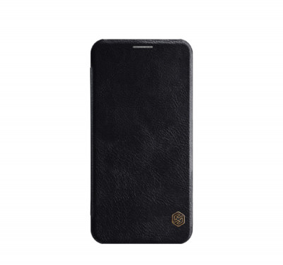 Husa Telefon Nillkin, Samsung Galaxy A6s, Qin Leather Case, Black foto