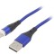 Cablu USB 2.0 USB-A la USB-C 1m Albastru
