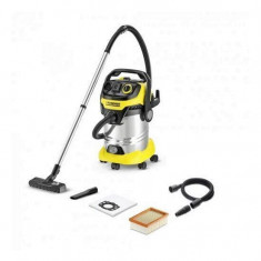 Aspirator multifunctional Karcher WD 6 P Premium, Aspirare umeda si uscata, 30 l, Furtun 2.2 m, 1300 W, Sac filtru din pasla, Functie de suflare, Gal foto