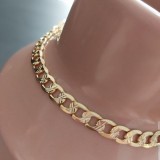 Bratara barbateasca placata cu aur model nou Amos - 22 cm