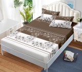 Cumpara ieftin Husa Pat cu Elastic 3 Piese 180x200 cm + 2 Fete Perna 50x75 cm