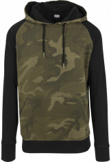 Camo Contrast Raglan Hoody foto