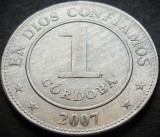 Cumpara ieftin Moneda exotica 1 CORDOBA - NICARAGUA, anul 2007 * cod 376, America Centrala si de Sud