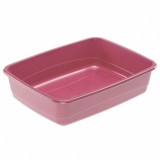 Toaletă pentru pisici fără &icirc;mprejmuire bordo 46 x 35 x 12 cm, Ferplast