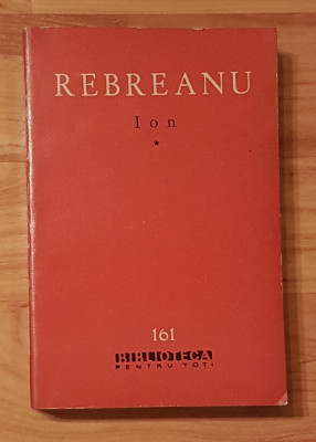 Ion de Liviu Rebreanu Vol. 1 BPT Nr. 161 foto