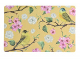 Suport pentru farfurie Birds, 43.5x28.5 cm, polipropilena, galben