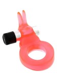 Inel Penis Cu Vibratii Jelly Rabbit Cockring, Roz, Seven Creations