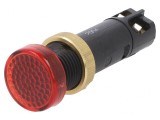Lampă de Control LED Roșie 12VDC &Oslash;12mm IP40
