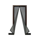Plasa pentru usa impotriva tantarilor, mustelor si altor insecte, cu magnet, neagra, 210x100 cm, Beorol