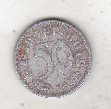 bnk mnd Germania 50 reichspfennig 1940F foto