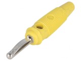 Mufă Banană 4mm 16A Galbenă, HIRSCHMANN