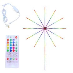 Instalatie Kit Banda LED RGB multicolor model artificii cu telecomanda