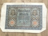BNKSTR03DE Bancnotă Veche Germania 100 Mark 1920 (Reichsbanknote), Republica de la Weimar, Medalioane Portret, Colecție Numismatică