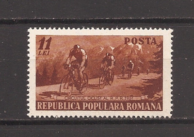 Romania 1951- LP 281 - Circuitul ciclist al R.P.R, MNH foto