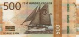 Bancnota Norvegia 500 Kroner 2018 - PNew UNC