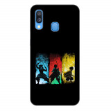 Husa compatibila cu Samsung Galaxy A40 Silicon Gel Tpu Model Demon Slayer Team