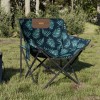 VidaXL Scaune de camping cu buzunar, pliabile, 2 buc., model frunze 366555