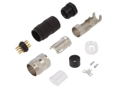 Conector M16 Mufă Tată 12-PIN 3A 150V Drept foto
