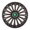 Set 4 capace roti pentru Skoda Nou Verde, model Dino Black, R14, Autohelix MSA