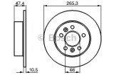 Disc frana RENAULT AVANTIME (DE0_) (2001 - 2003) BOSCH 0 986 478 305