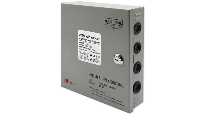 Driver LED Qoltec 12VDC | 10A | 9 canale